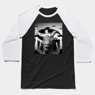 Horns and Hooves Stylish Goat Tee for Nature Lovers Baseball T-Shirt